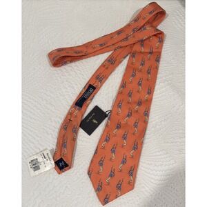 NWT Polo Ralph Lauren "The Polo Tie" Golfer Silk Pink